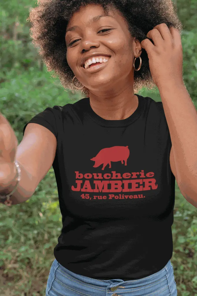 Boucherie_Jambier_t-shirt-mockup-of-a-smiling-woman-in-the-woods-30614.webp