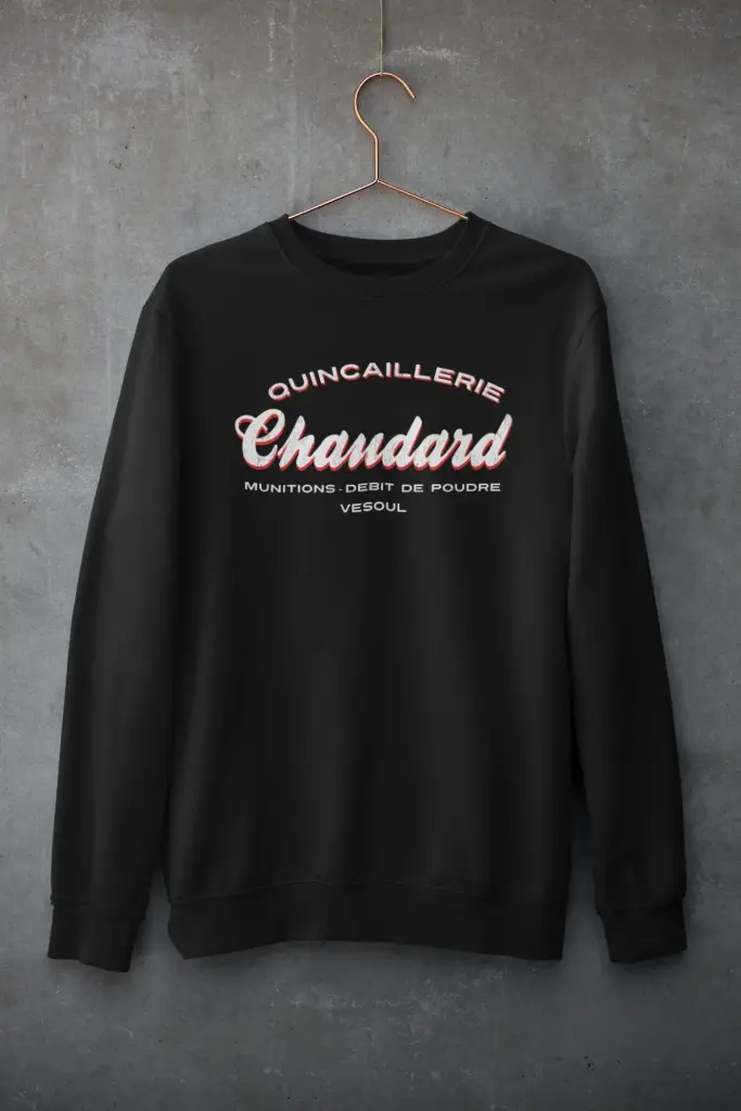 QUINCAILLERIE CHAUDARD *LE SWEAT* (FEMME, NOIR, XS)